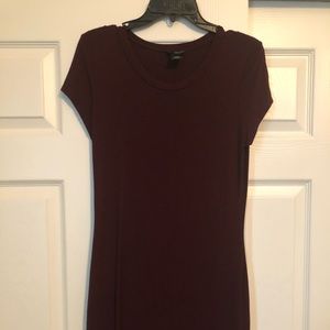 Maroon tunic top